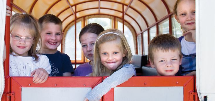 Huifwagen op Landgoed de Biestheuvel