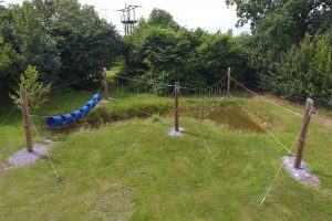 Tonnenbrug op Landgoed de Biestheuvel