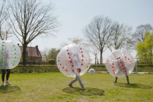 Bumpervoetbal op Landgoed de Biestheuvel