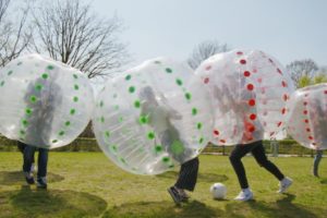 Bumpervoetbal op Landgoed de Biestheuvel